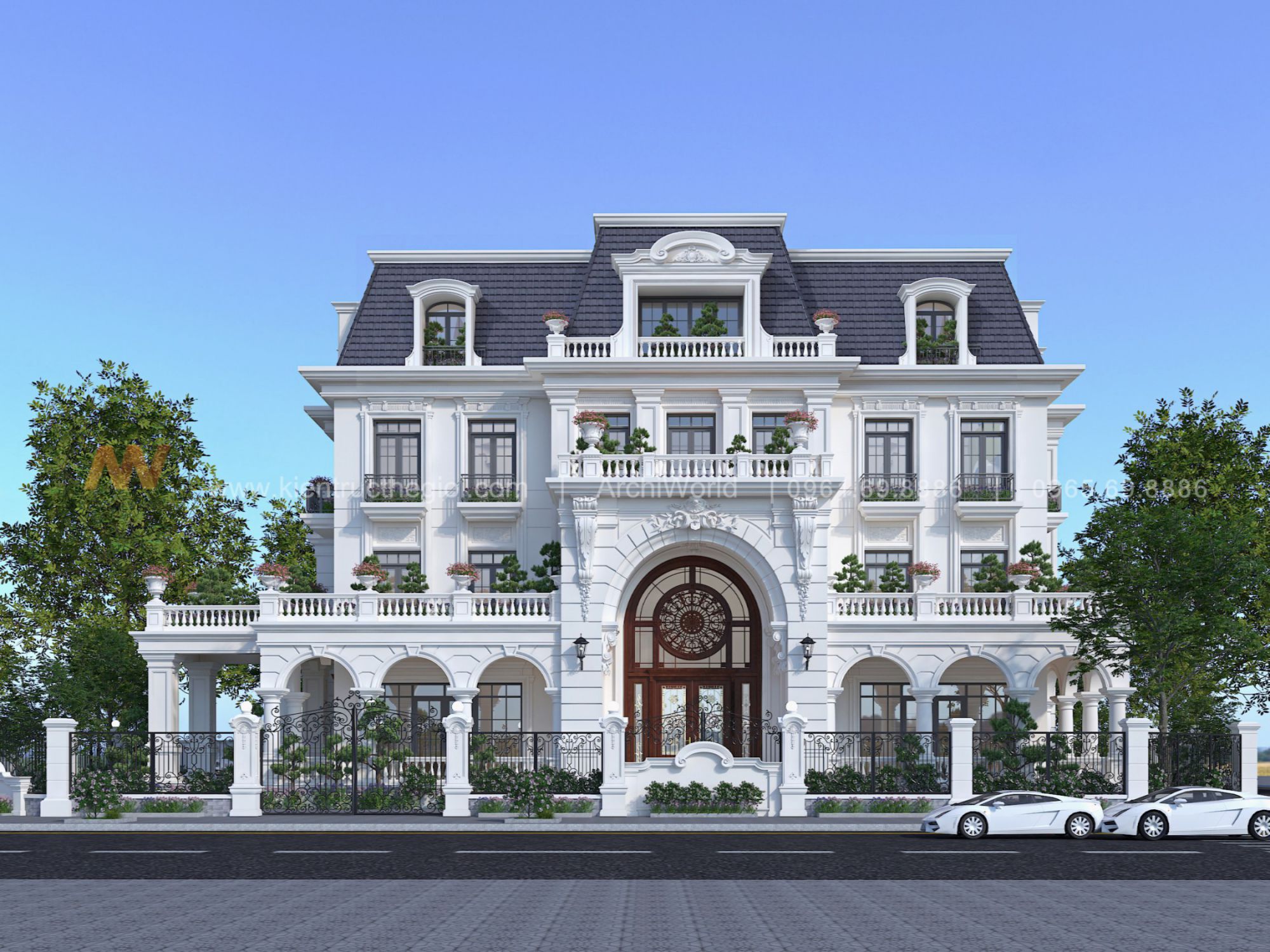 Thiết kế nhà phố hiện đạ phong cách Châu Âu
